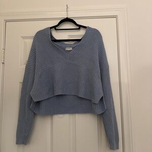PacSun Light Blue V-Neck Sweater
